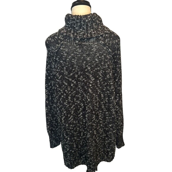 Women’s Lucky Brand BLACK WHITE Turtleneck Pullover Casual Knit Long Sleeve 2X - Picture 4 of 8